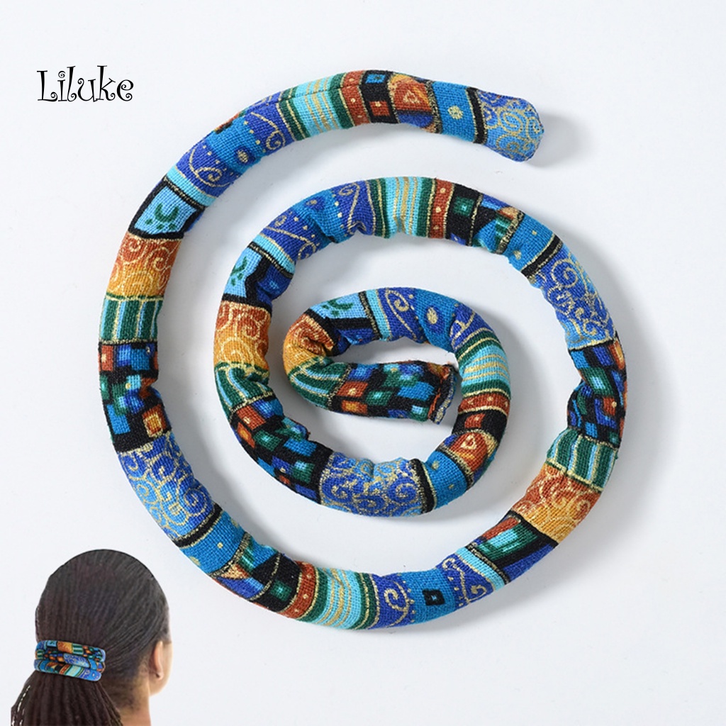 Giá Đỡ Dây Buộc Tóc Bằng Sắt In Họa Tiết Thổ Cẩm Cổ Điển Độc Đáo