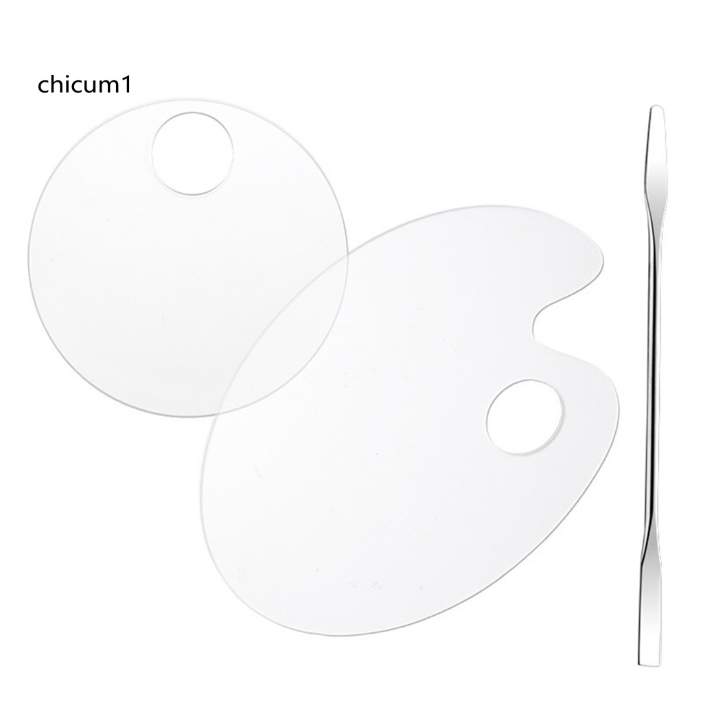 1 Set Bảng Màu Trang Điểm Móng Tay Acrylic Trong Suốt Chống Áp Lực Dễ Vệ Sinh