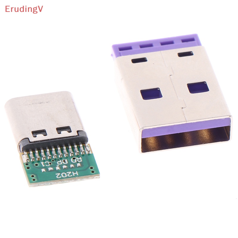 Bộ 5 Đầu Nối Chuyển Đổi Ổ Cắm / Ổ Cắm 12 / 24 Chấu Sang Cổng Cắm Hàn Và Dây Cáp Hỗ Trợ PCB USB 3.1 Type C