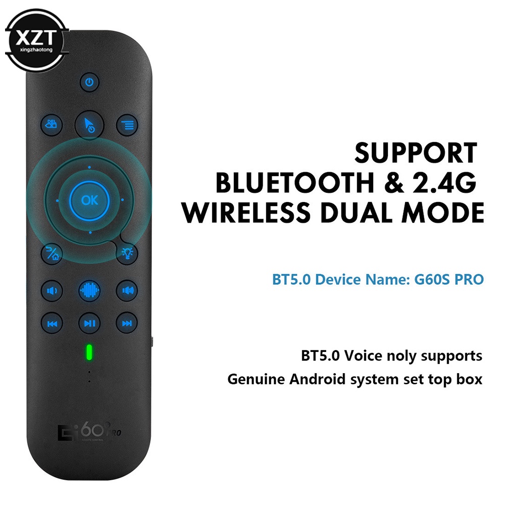 Bàn Phím Không Dây G60S Kết Nối Bluetooth 5.0 + 2.4G Cho TV Thông Minh