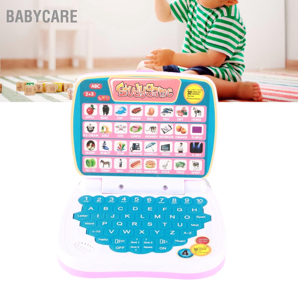 Babycare Đồ Chơi Trẻ Em Laptop Nhỏ Cho Trên 3 Tuổi 5 Chế Độ Học Xây Dựng Kỹ Năng Tư Duy Tiếng Anh