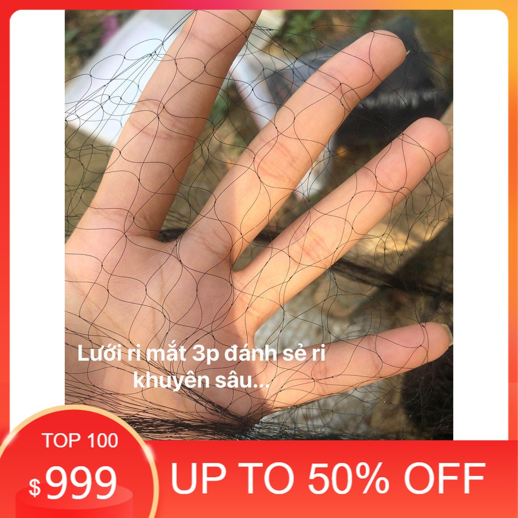 Lưới bẫy chim tàn hình dài 20m mắt 3p đánh ri,khuyên,sâu,hút mật,sẻ chào mào
