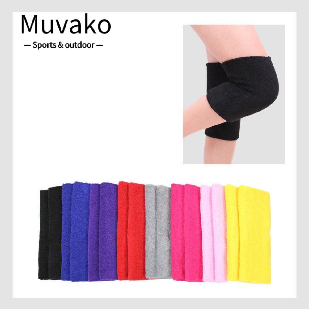 MUVAKO Đệm Bảo Vệ Đầu Gối Chất Liệu Dày Dặn Co Giãn Tiện Dụng Cho Người Chơi Trượt Ván