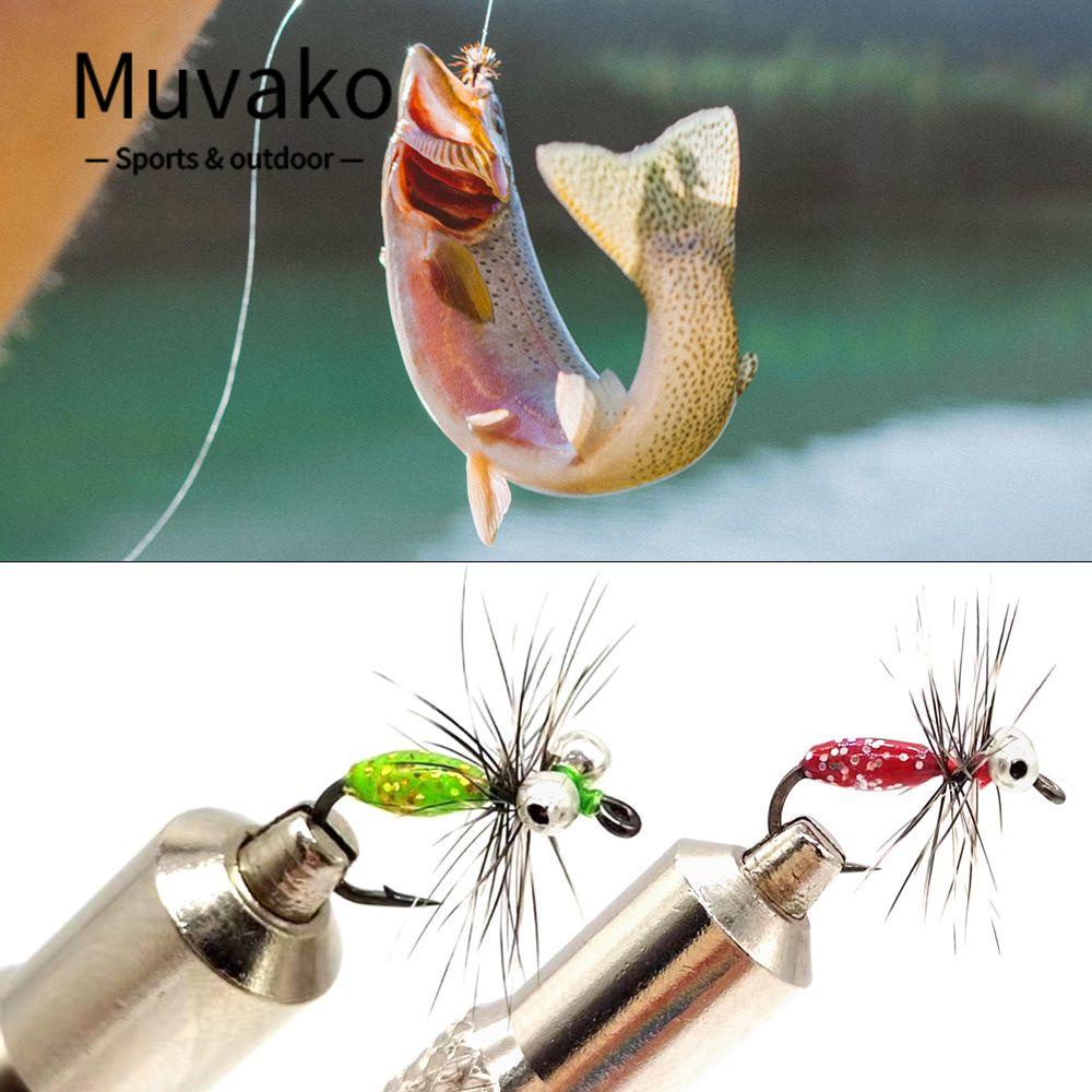 MUVAKO Set 5 Mồi Câu Cá Giả Hình Côn Trùng