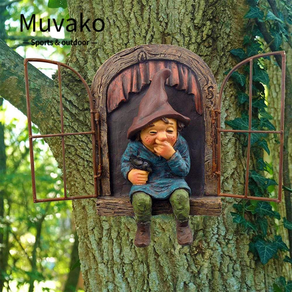 MUVAKO Tượng Hình Cây Ôm Nhau Dùng Trang Trí Cửa Ra Vào
