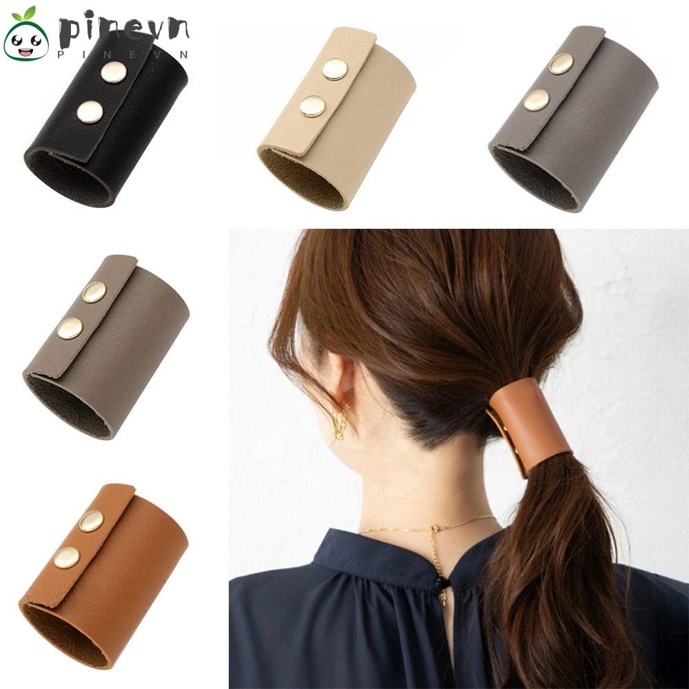 Dây Buộc Tóc Đuôi Ngựa Bằng Da Thời Trang Dành Cho Nữ