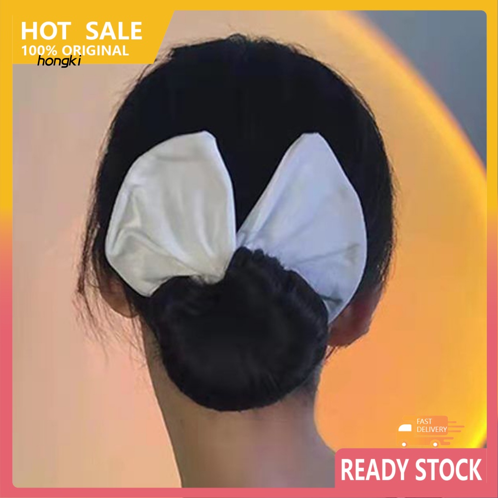 Dụng Cụ Kẹp Tóc Hình Bánh Donut Trong Suốt Cố Định Linh Hoạt Cho Bạn Gái