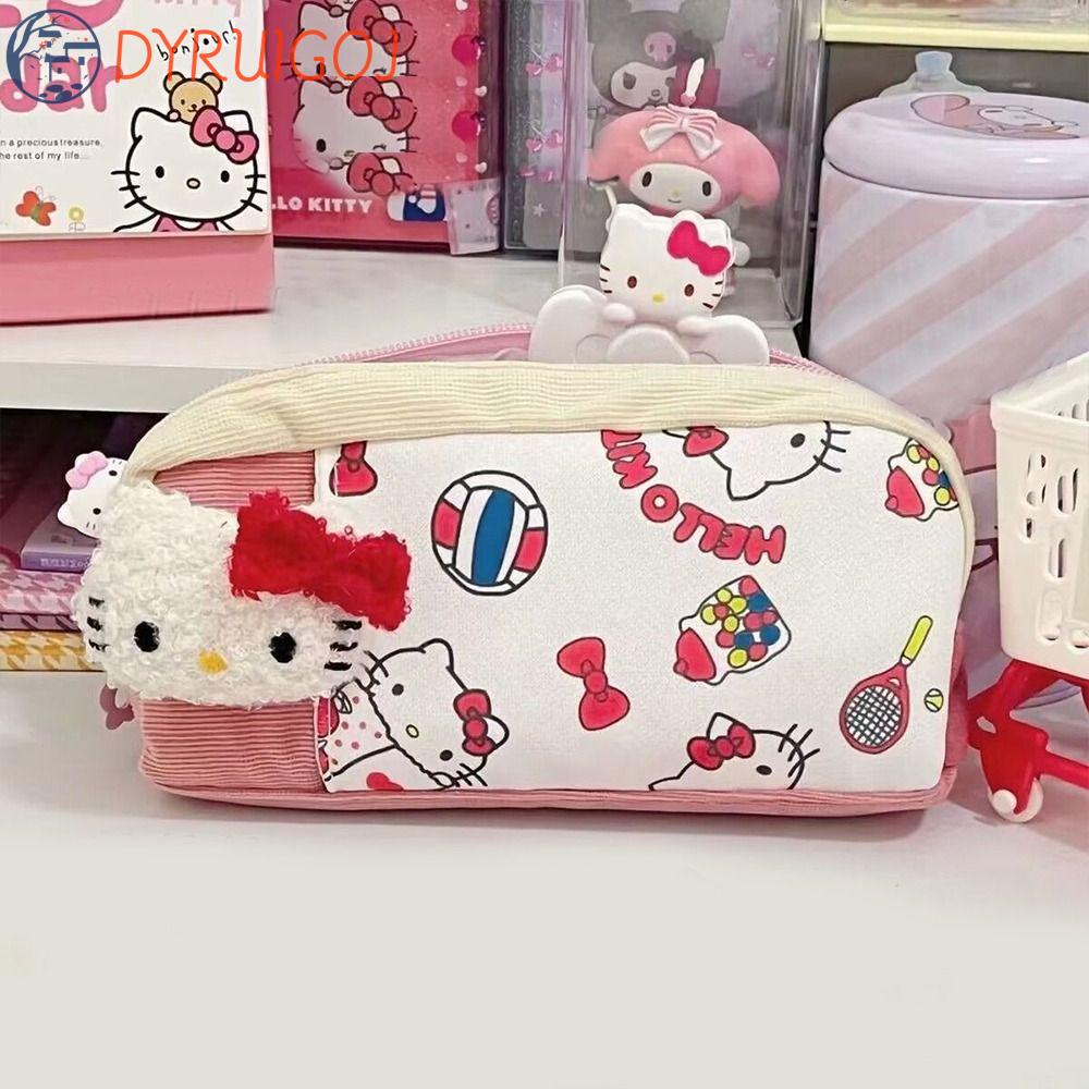 Túi Đựng Bút Nhiều Ngăn Có Khóa Kéo Họa Tiết Hoạt Hình Phong Cách Nhật Bản