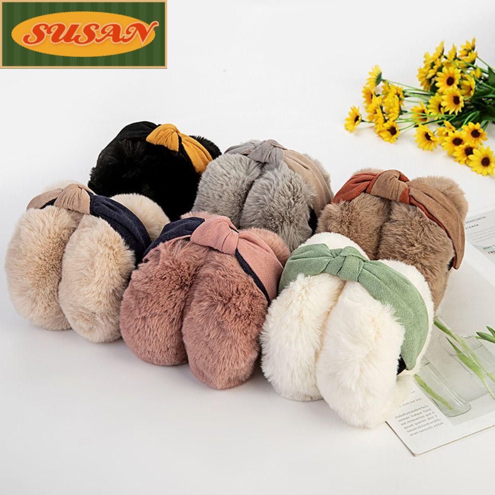 Chụp Tai Bằng Vải Lông Mềm Mại Hai Màu Bảo Vệ Tai Chống Lạnh Cho Nam Và Nữ Dùng Khi Hoạt Động Ngoài