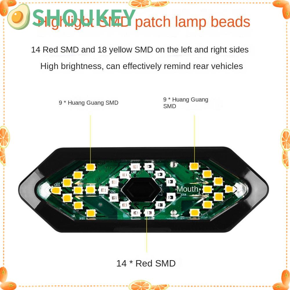 Còi Gắn Đuôi Xe Đạp Leo Núi Điều Khiển Từ Xa Không Dây Chống Thấm Nước Shouke