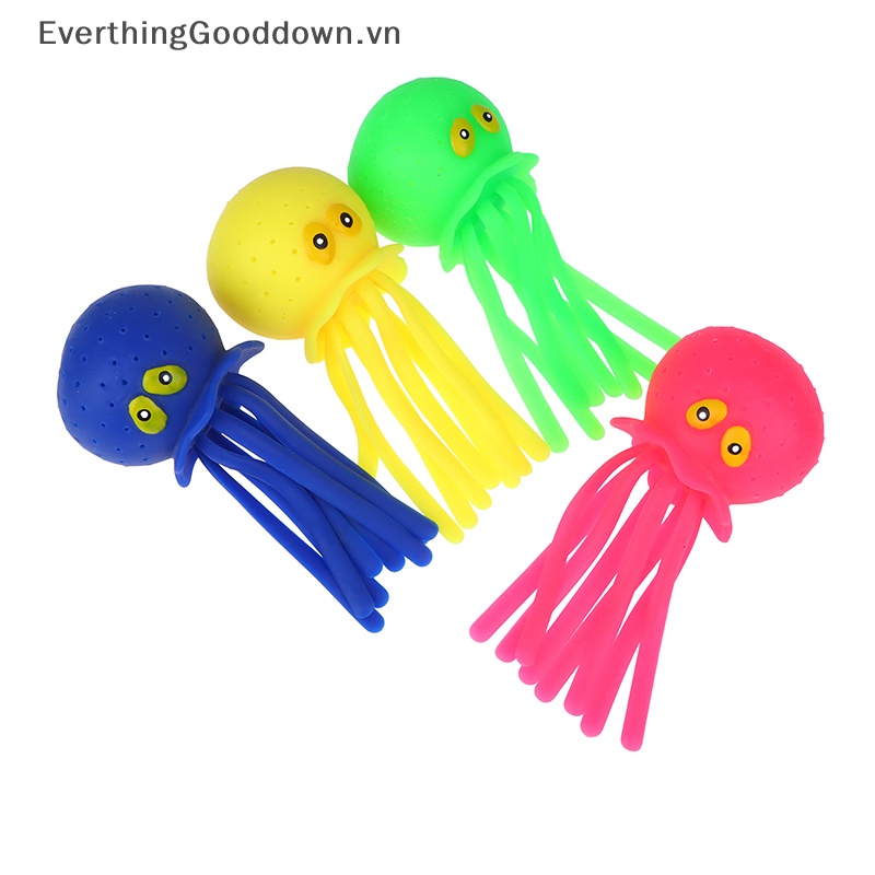 Everthinggood Đồ Chơi Bóng Nước Hình Bạch Tuộc Vui Nhộn Giảm Căng Thẳng Cho Bé Khi Tắm