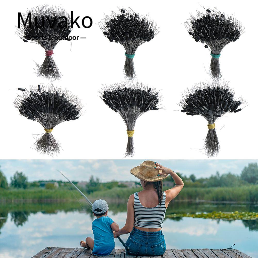 MUVAKO Phao Câu Cá Bằng Silicon Màu Đen Chuyên Dụng