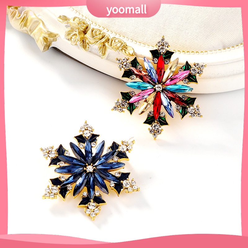 Ghim Cài Áo Hình Bông Tuyết Giáng Sinh