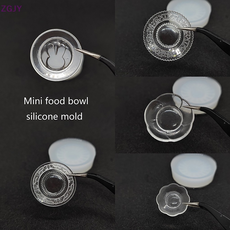 Khuôn Silicon Tạo Hình Chén Dĩa Trang Trí Nhà Búp Bê Mới