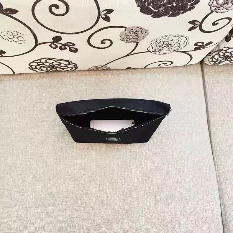 Túi Đựng Mỹ Phẩm Bằng Vải Canvas Màu Đen Kích Thước Lớn Phong Cách Mới 2023