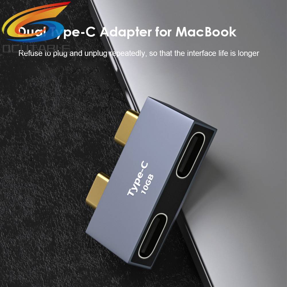 Đế Sạc USB C HUB Cho MacBook Thunderbolt 3 Dual Type-C