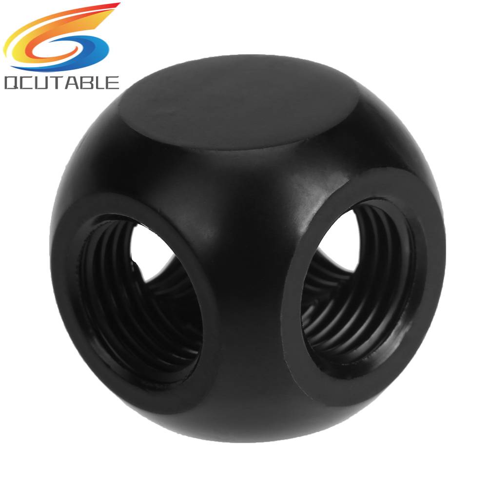 Đầu Chia 4 Cổng Hình Quả Bóng 180 Độ Cho Quạt Tản Nhiệt Nước PC