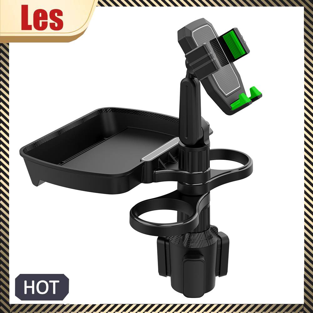 Giá Đỡ Điện Thoại / Cốc Nước 4 Trong 1 Xoay 360 Độ Tiện Dụng Cho Xe Hơi