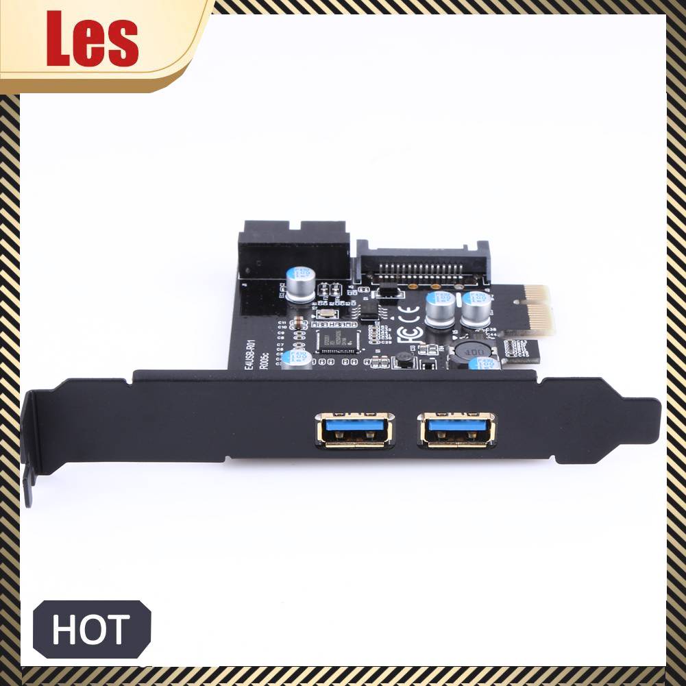 Thẻ Mở Rộng PCI-E Sang USB 3.0 2 Cổng 19-Pin