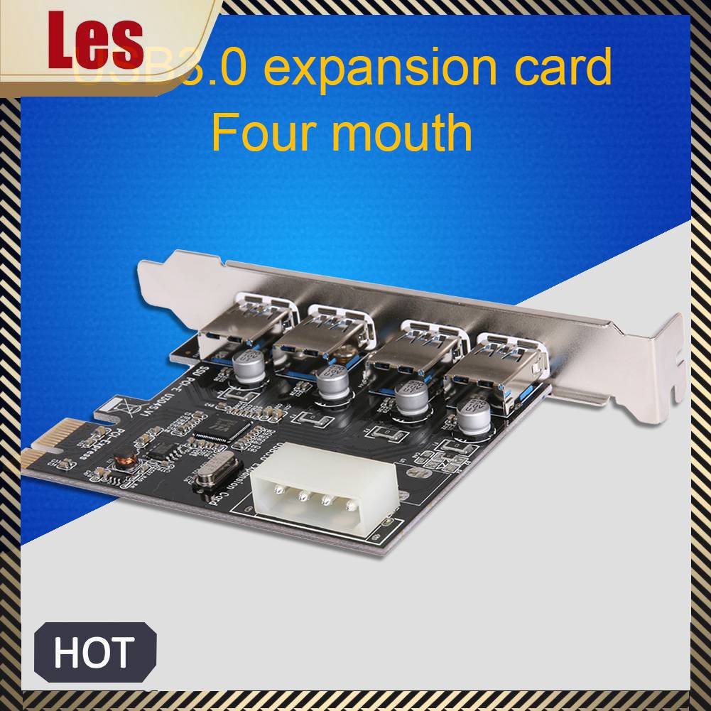 Thẻ Mở Rộng 4 Cổng Usb 3.0 PCI-E Sang Usb 3.0 Chuyên Dụng Cho Máy Tính