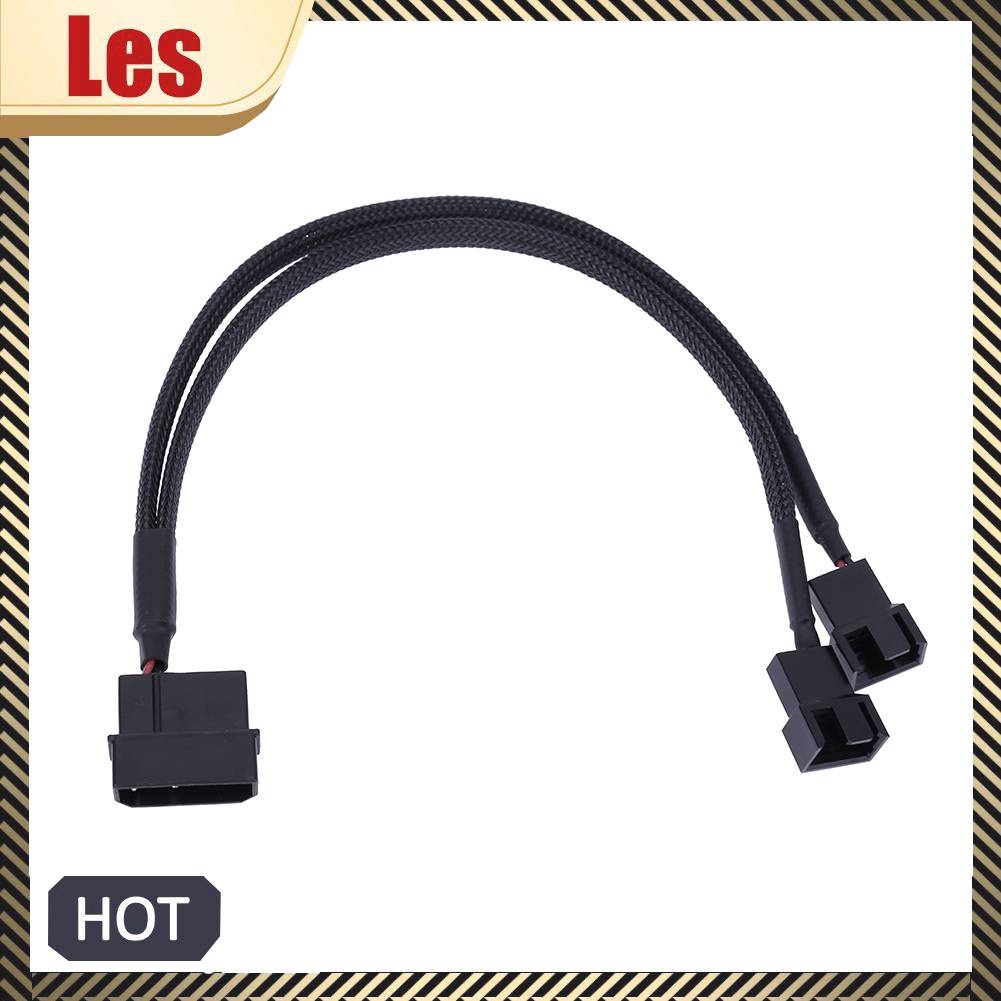 Cáp Chia Quạt Tản Nhiệt IDE Molex 4Pin Sang 2 Cổng 3Pin / 4Pin
