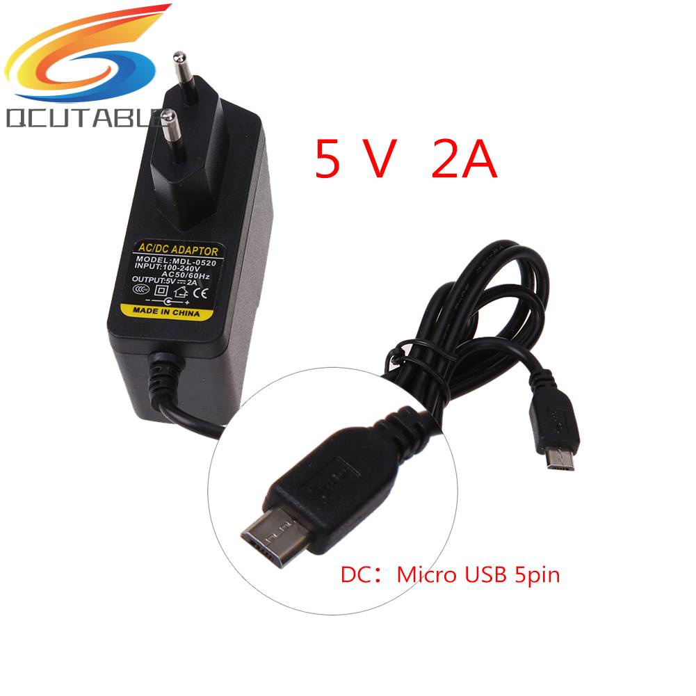 Bộ SạC NguồN ĐiệN EU AC Sang DC 5V 2A Micro USB Cho MáY TíNh BảNg Windows Android