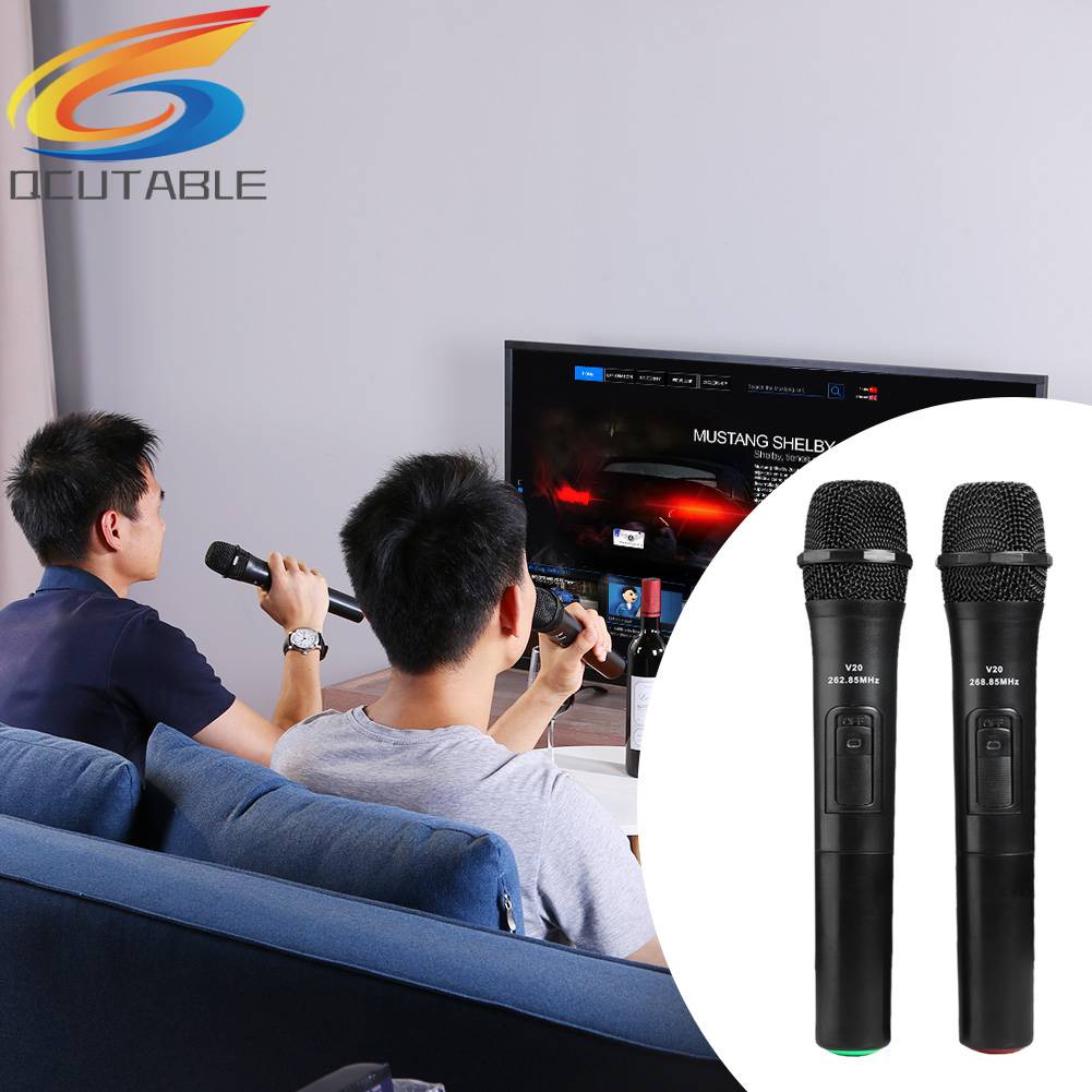 Set 2 Bộ Khuếch Đại Âm Thanh Micro Cầm Tay 20m Chuyên Dụng Cho Tiệc Cưới DJ