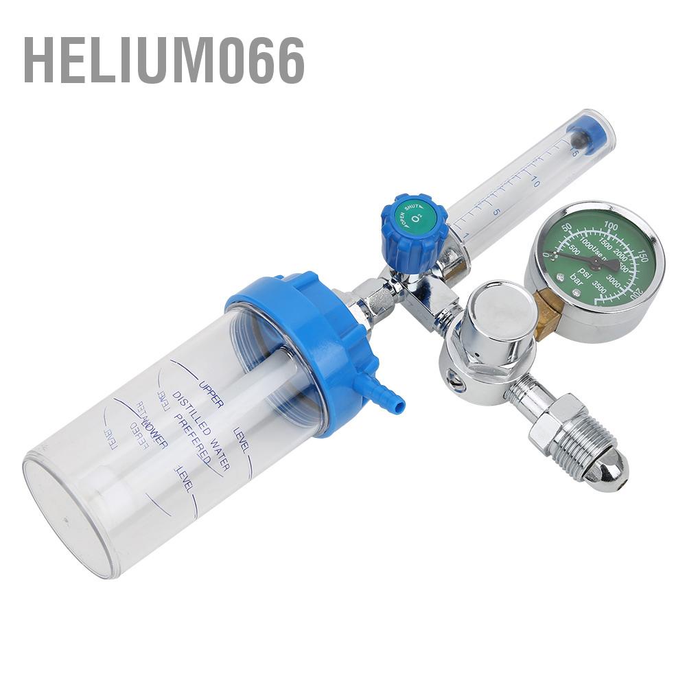 Helium066 Đồng hồ hít oxy Hợp kim kẽm Mạ Chrome Van giảm G5 / 8in Chủ đề nam