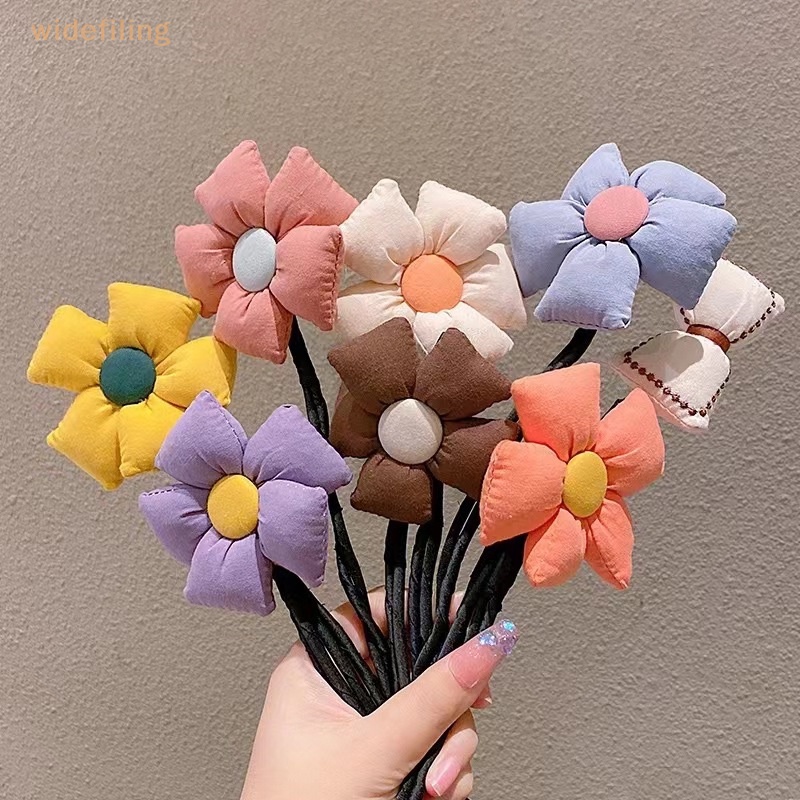 Lược Cài Tóc Bản To Đính Hoa Thời Trang Cho Bé Gái