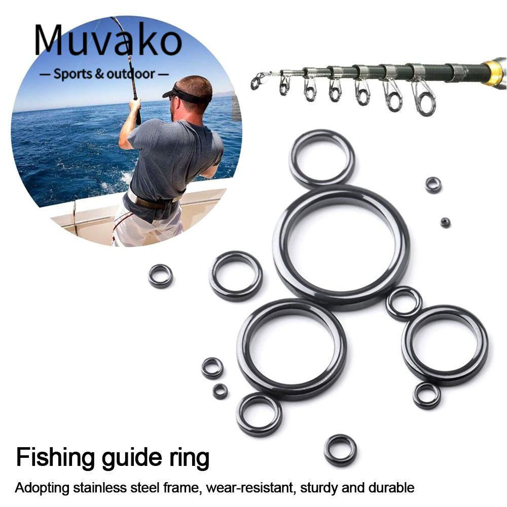 MUVAKO Bộ 2 Dụng Cụ Dẫn Cần Câu Cá Bằng Thép Không Gỉ #-30# Bộ Dụng Cụ Sửa Chữa Đầu Mũi Khoan