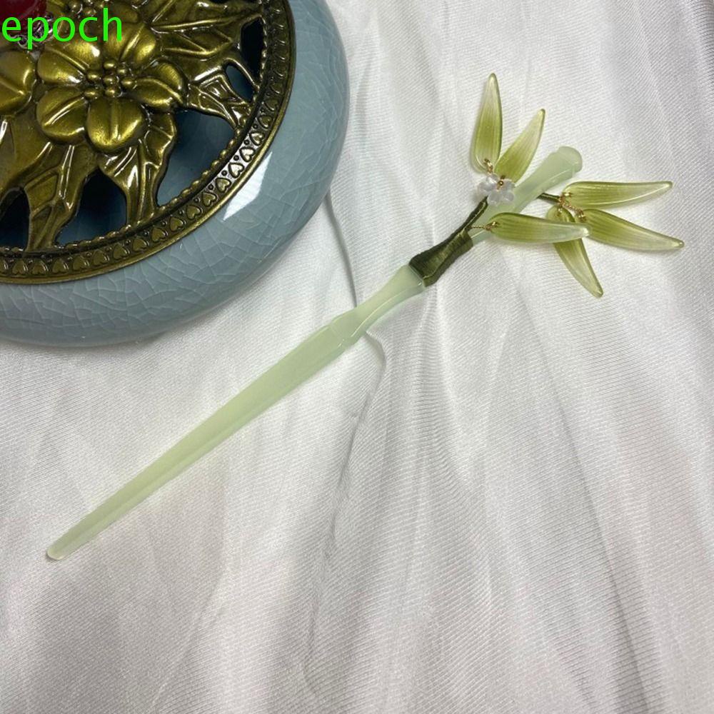 Epoch Trâm Cài Tóc Hình Chiếc Lá Bằng Acrylic Phong Cách Cổ Điển Dành Cho Nữ