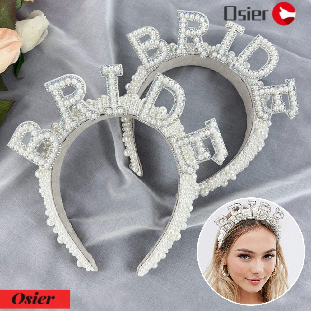 OSIER1 Băng Đô Vương Miện Đính Đá Lấp Lánh