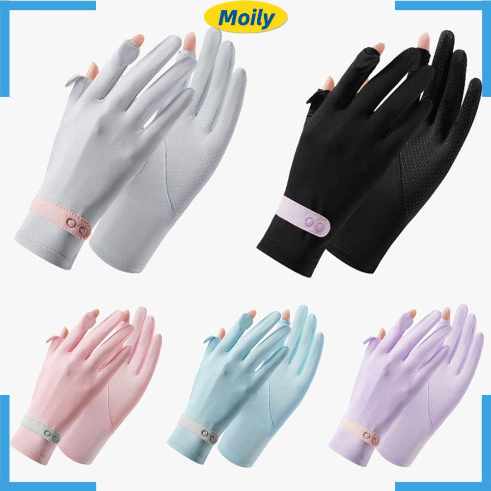 MOILYVN Găng Tay Lụa Chống Tia UV Thời Trang Mùa Hè