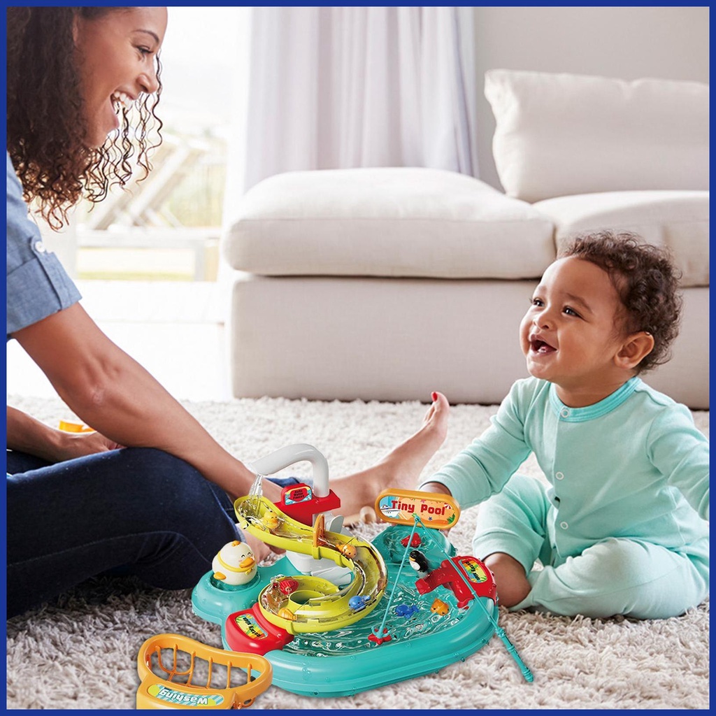 Bộ Đồ Chơi Câu Cá Điện Tử Chống Tràn An Toàn Cho Bé