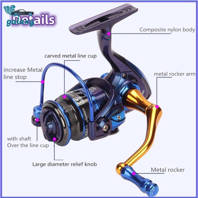 Máy Câu Cá Mini galaxy Ck800 12 + 1bb 5.1: 1 Tốc Độ Cao