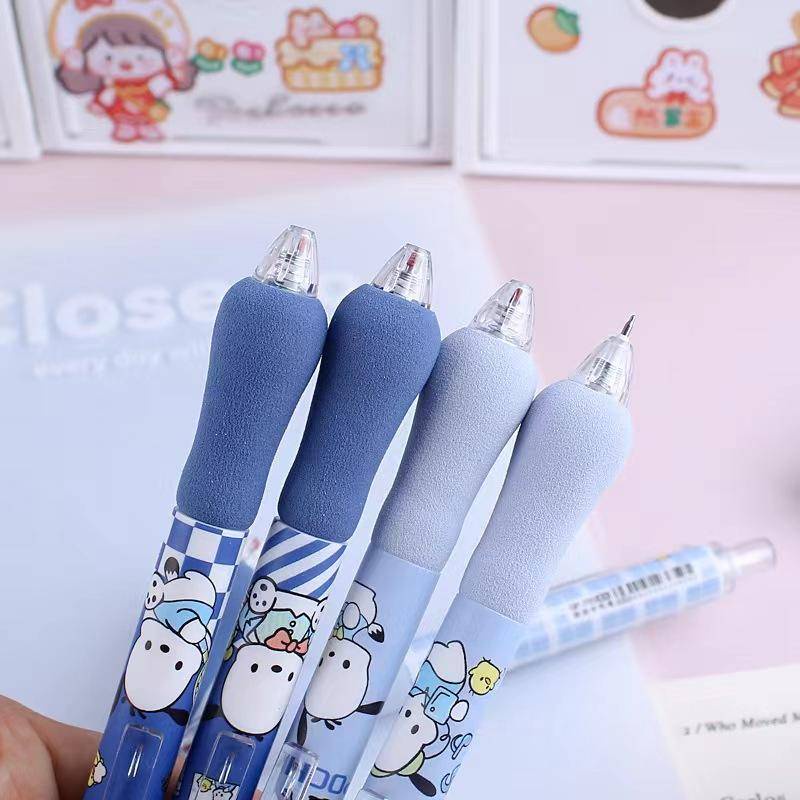 SANRIO 1 Bút Bi Mực Đen Ngòi 0.5mm Vỏ Silicon Mềm