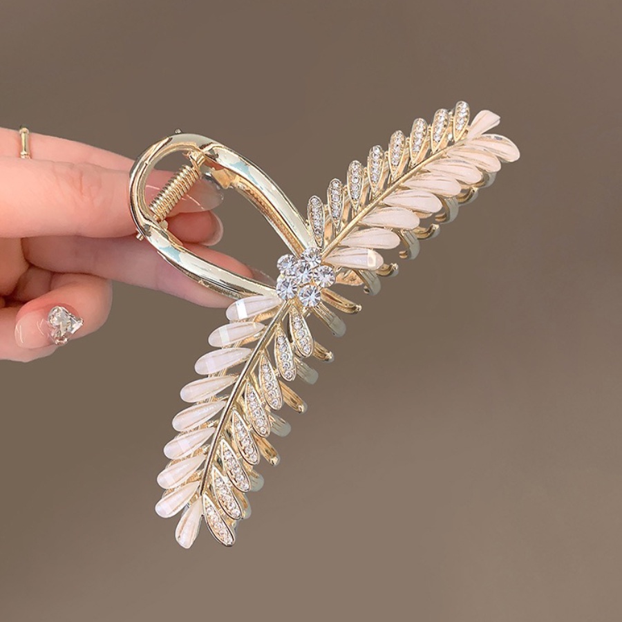 Kẹp Tóc Hình Hoa Đính Đá Phong Cách Hàn Quốc Cho Nữ