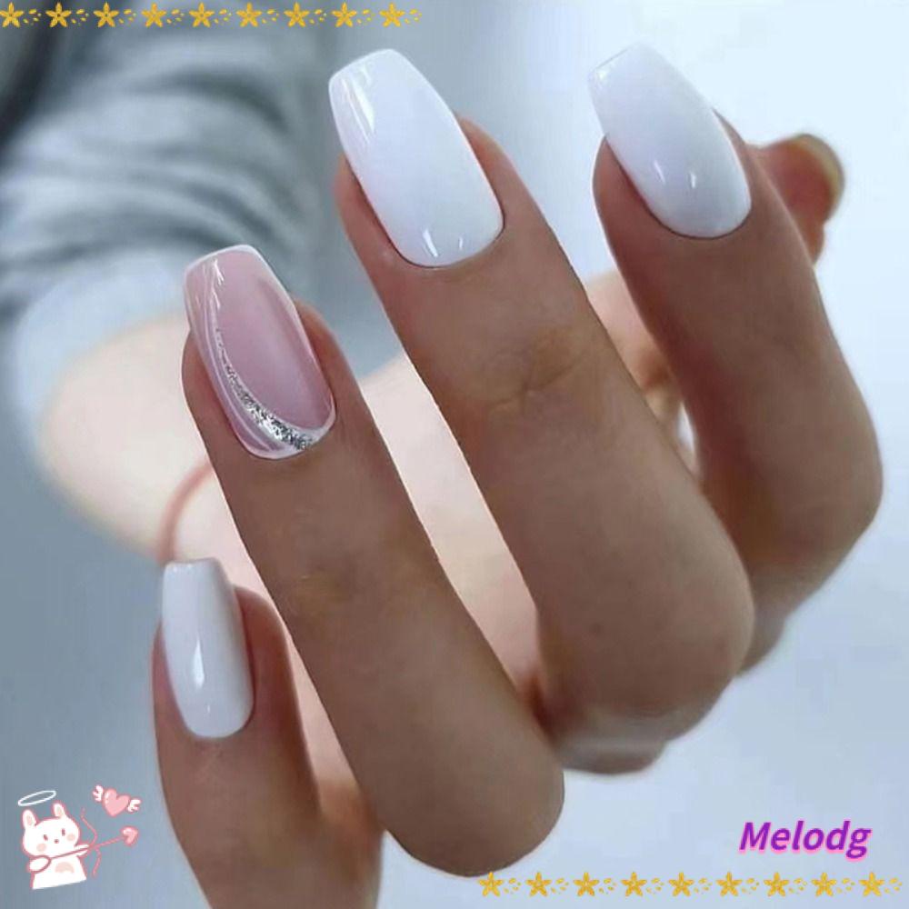 MELODG Bộ 24 Móng Tay Giả Họa Tiết Da Báo