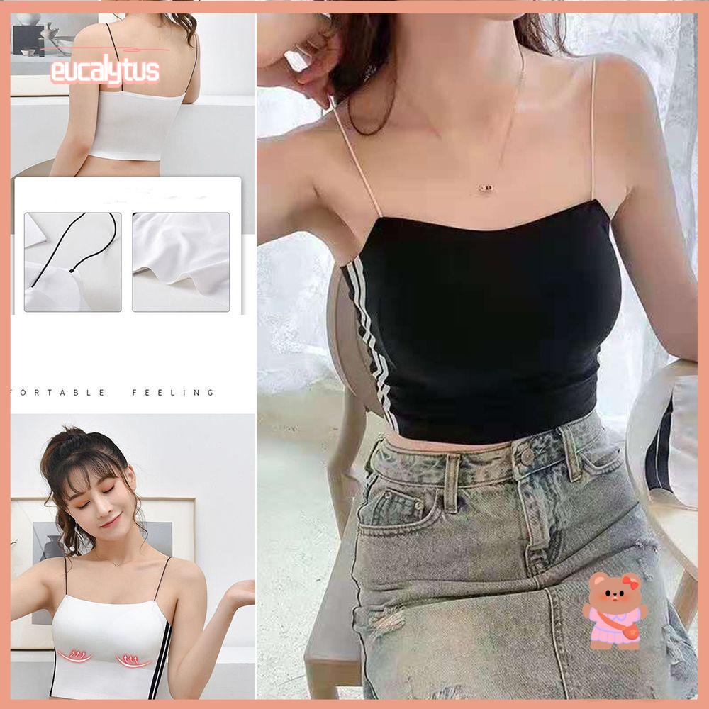 EUTUS Áo Lót Thể Thao Bằng Lụa Mát Hở Lưng Thời Trang Cho Nữ
