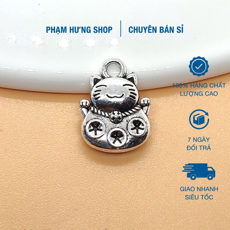 GIÁ SỈ  Charm treo Mèo thần tài - PH607 [Hàng loại 1 - SIÊU ĐẸP]