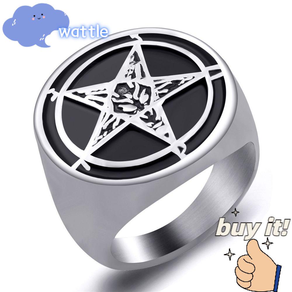 WATTLE Nhẫn Thiết Kế Theo Phong Cách Hip Hop Cổ Điển