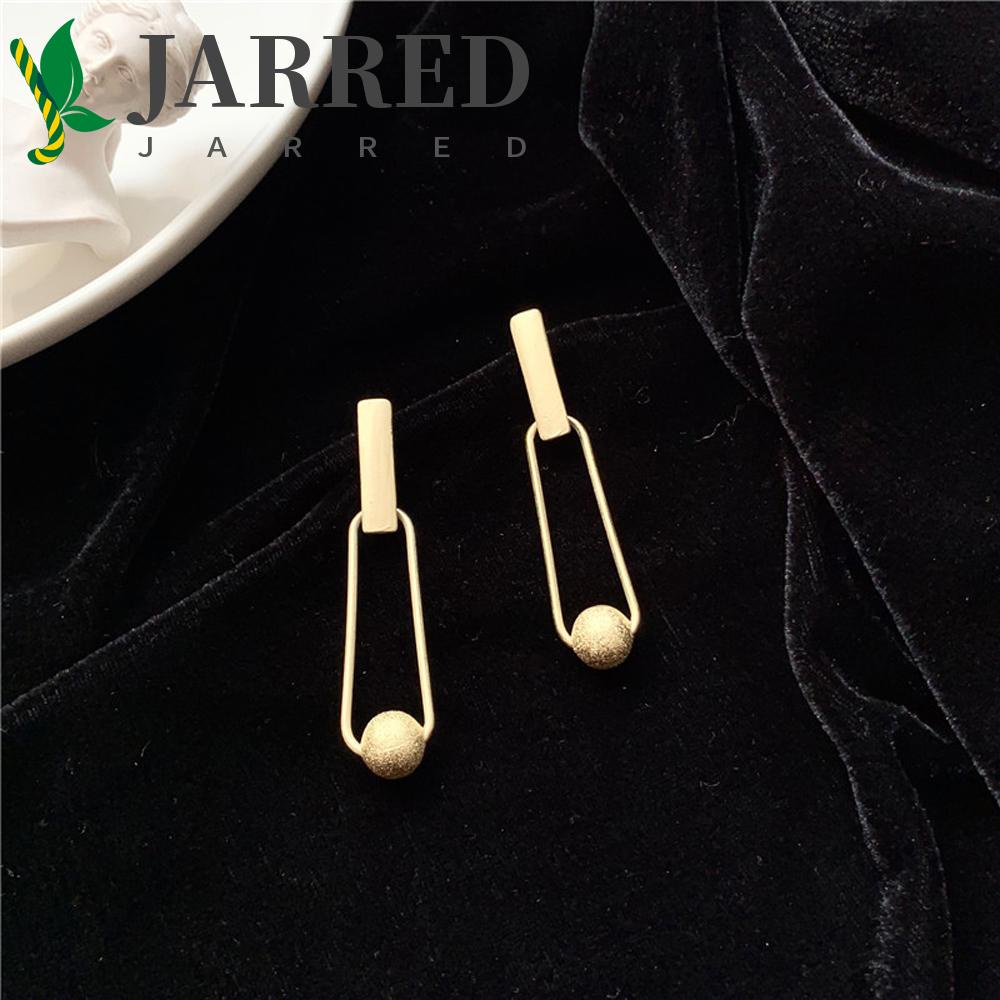 JARRED Khuyên Tai Nữ Hình Quả Bóng Kim Loại Độc Đáo Mờ / Matte