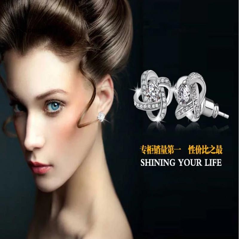 Đầm Nữ Kiểu Dáng Dễ Thương Xinh Xắn Hợp Thời Trang| Đôi Khuyên Tai Đính Đá Zircon Thời Trang Cho Nữ