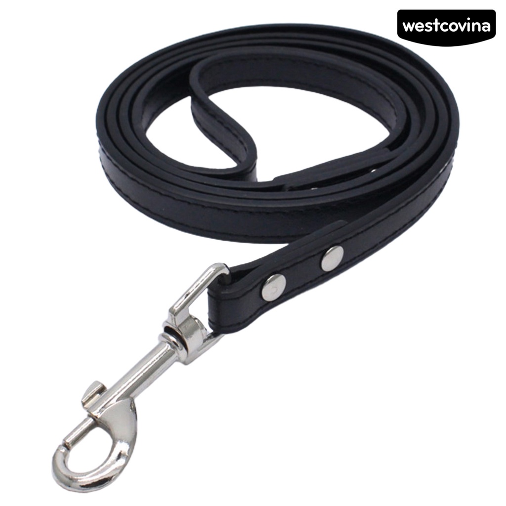 [COD]♞Dây Dắt Thú Cưng Đi Dạo Bằng Da Giả Chống Cắn Kích Thước Vừa
