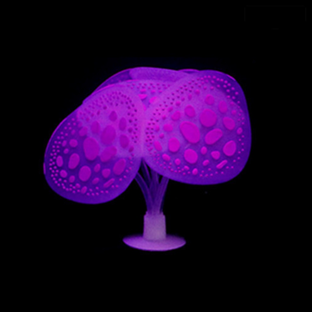 [COD]♞San Hô Silicone Màu Dạ Quang Dùng Trang Trí Bể Cá