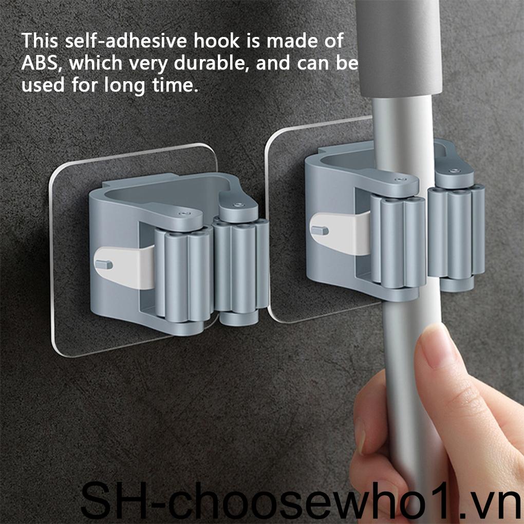 Giá Đỡ Cây Lau Nhà / Dù Gắn Tường Tự Dính Tiện Dụng Cho Nhà Bếp / Phòng Tắm