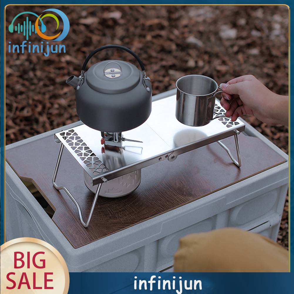 Bàn Nướng BBQ Bằng Thép Không Gỉ Có Thể Gấp Gọn Tiện Dụng Khi Đi Cắm Trại