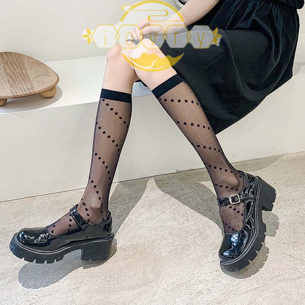 IVORY Vớ Dài Co Giãn Phong Cách Lolita Ngọt Ngào Cho Nữ