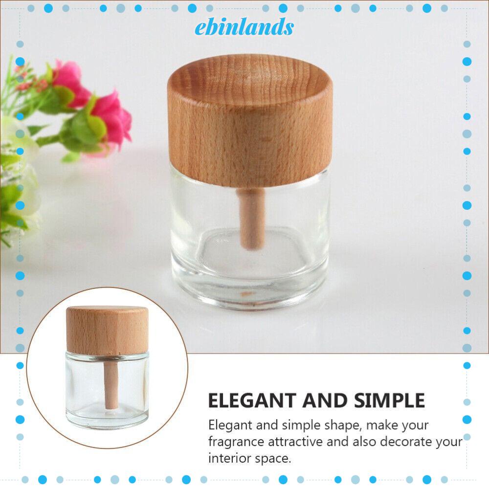 EBINLANDS Set 2 Bình Thủy Tinh Rỗng Đựng Nước Hoa Trang Trí Chất Lượng Cao