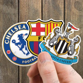 Combo 9/40 sticker logo CLB BÓNG ĐÁ nổi tiếng Manchester United Real Madrid Barcelona Chelsea Arsenal Liverpool FC